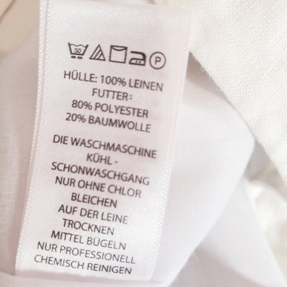 Linen Cynthia Rowley White Boot Cut Trousers Pants Size 6 in Bone - Picture 6 of 8